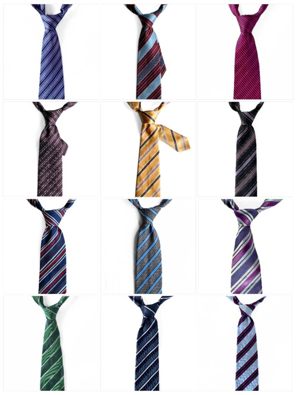 12 Luxury Designer Ties Stefano Ricci Charvet Zegna Canali Brioni Striped Silk